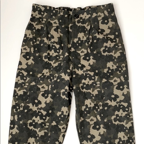 Anthropologie Amadi Camo Floral High Waisted Trousers - Picture 11 of 16
